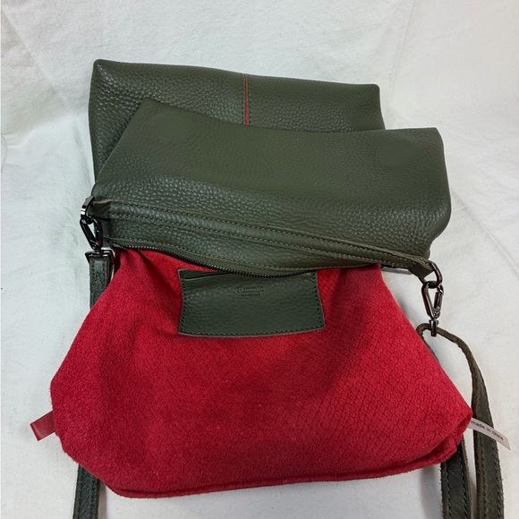 Hammitt VIP Olive Green Leather Crossbody Shoulder Bag Gunmetal Hardware - Picture 15 of 16